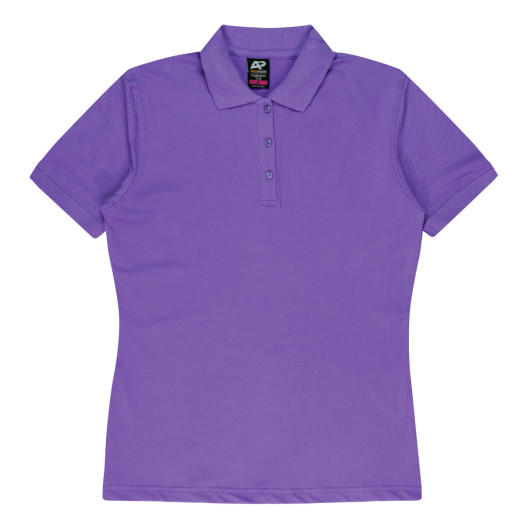 Clayfield Womens Polos Purple